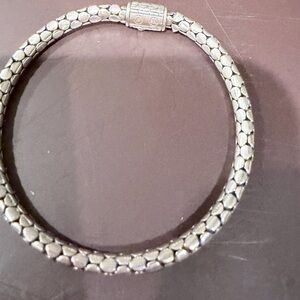 John Hardy Silver Textured Bracelet